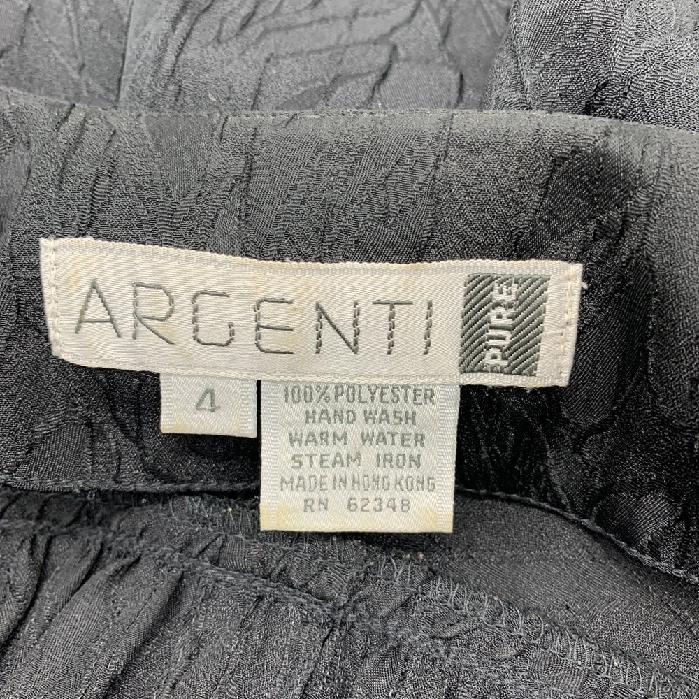 Argenti Pure Black Vintage Long Sleeve Dress - Picture 5 of 5